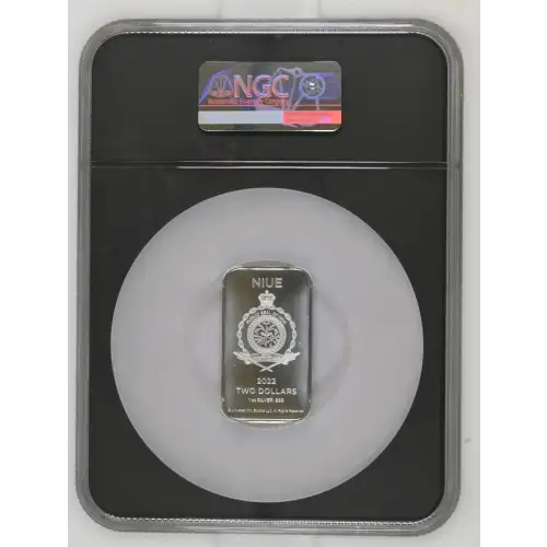 2022 - 1oz E.T. 40th Anniversary Silver Rectangle - Niue S$2 - NGC MS70 (D-14)